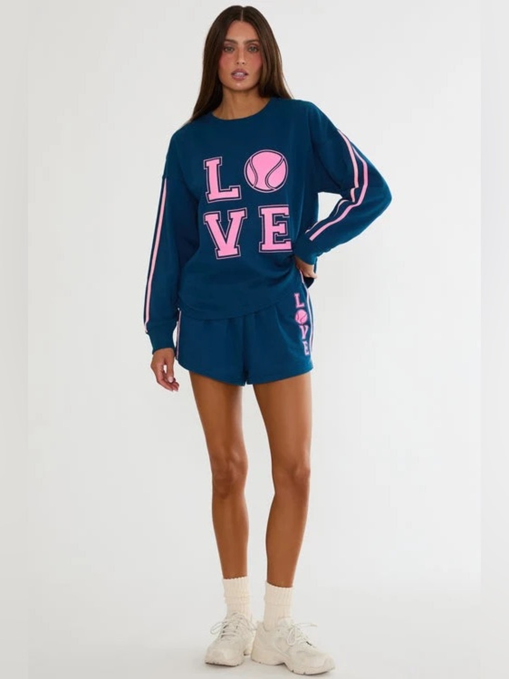 Beach Riot Cyra sweatshirt Seashell Isle Colorblock